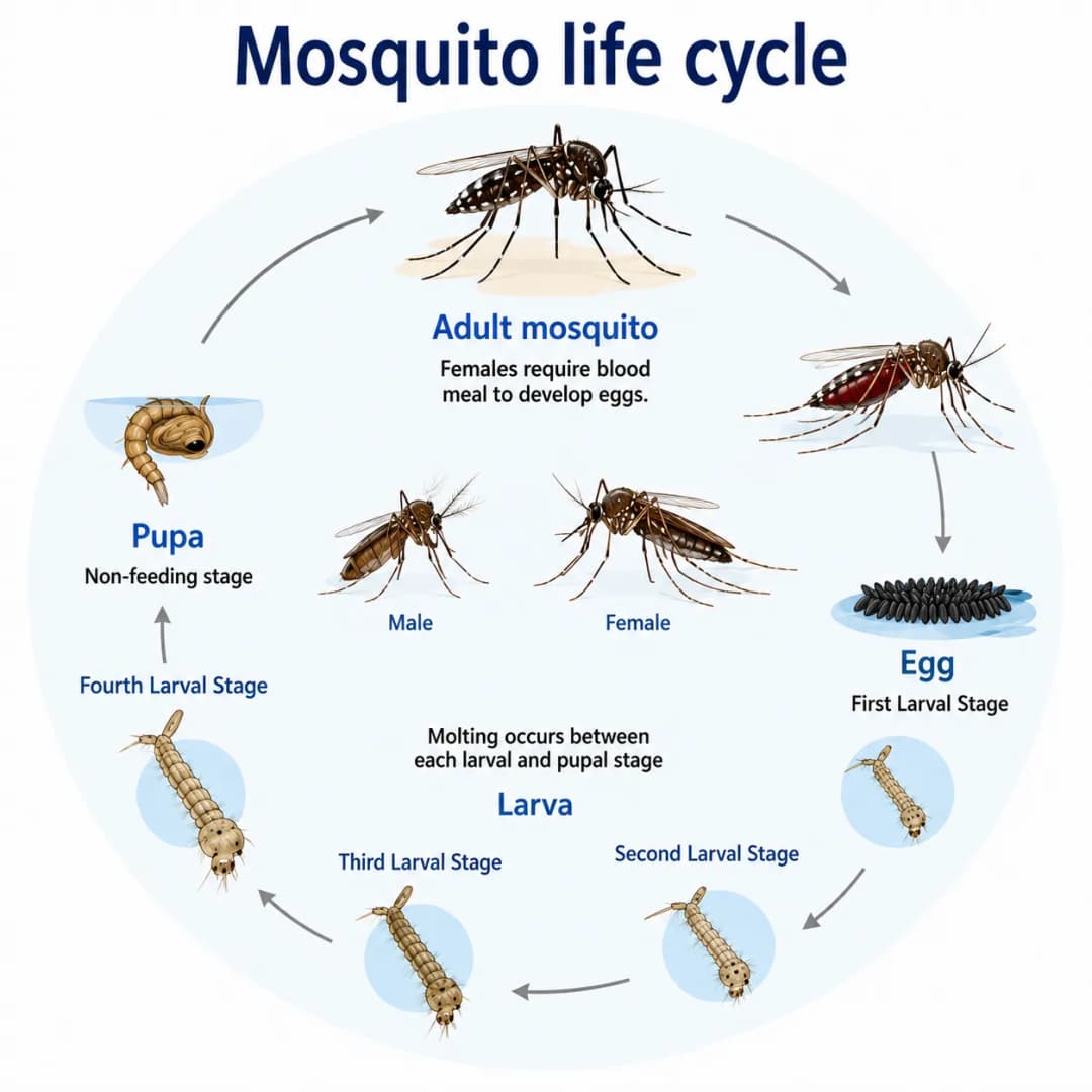 Aedes Mosquito Life Cycle